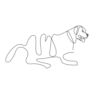 One-Line Dog Drawing for Beginners: Build Drawing Confidence with Pet Shapes
