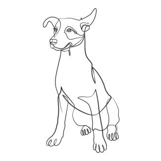 Full Dog in One Line: Learn Pet Drawing the Easy and Fun Way