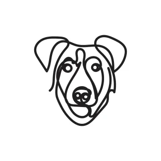 Continuous Line Dog: Practice Drawing Shapes with Confidence