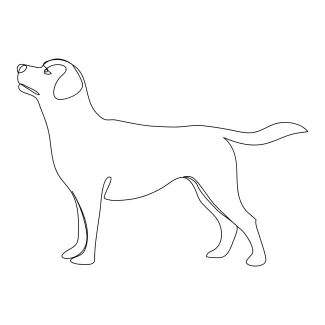 "Minimal Canine Sketching: Using Simple Line Drawing Techniques for Expressive Dog Forms"