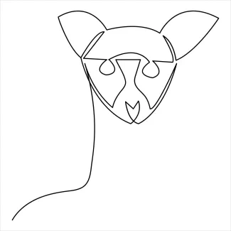 One-Line Dog Drawing for Beginners: Discover Shapes with a Single Line