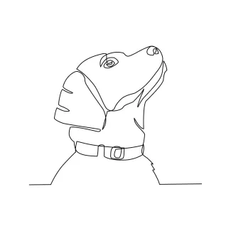 Dog Simple Dog Art with One Line: Great Practice for Animal Drawing Skills