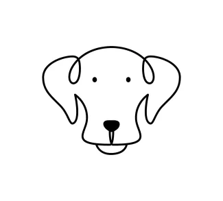 Dog Minimalist Minimalist One Line Dog Drawing: Practice Clean Pet Shapes in a Simple Way