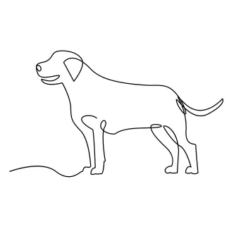 One Line Pet Drawing: Fun and Easy Dog Shapes for New Artists