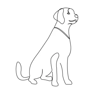 Dog One-Line Dog Drawing for Kids and Beginners: Learn with Familiar Forms