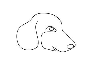 One Line Drawing of a Dog’s Head: Learn Expression and Shape in Simple Pet Art