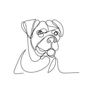 Group of Dogs in One Line: Draw Multiple Pets with Simplicity