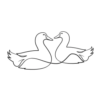 Duck Simple One-Line Duck Drawing: A Fun Way to Learn Animal Drawing for All Ages