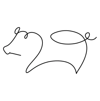 Pig One-Line Pig Drawing for Kids and Beginners: Practice Simple Animal Shapes Easily