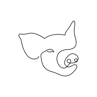 Pig Beginner’s One-Line Pig Drawing: Practice Simple Animal Art with Confidence
