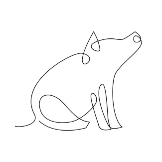 Pig Quick One-Line Pig Drawing: Perfect for Daily Sketch Practice