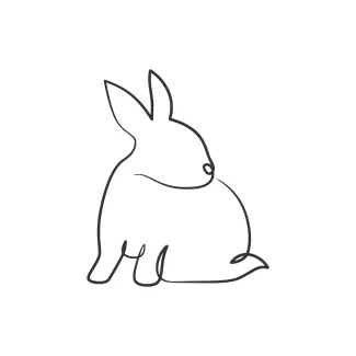 Rabbit Draw a Rabbit in One Line: Easy Animal Drawing for All Skill Levels