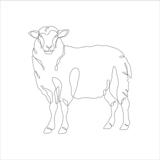 Sheep Learn to Draw a Sheep in One Line: Practice Farm Animals the Easy Way