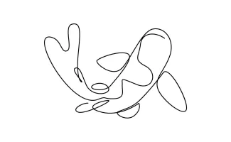 Koi Carp One-Line Drawing: Learn Body Flow Through Elegant Fish Design
