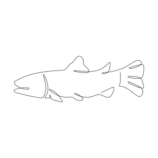 Fish One-Line Drawing: Quick and Simple Marine Sketch for All Ages