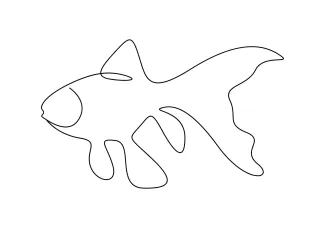 One-Line Seahorse Drawing: Develop Precision with a Curved Sea Creature
