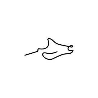 Manta ray Manta Ray One-Line Drawing: Explore Broad Marine Shapes in One Motion