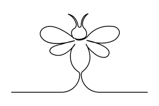 "One Line Bee Sketch: Expressing Energy and Precision with Minimalist Techniques"