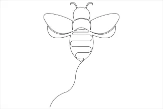 Honey Bee Learn One Line Drawing with a Honey Bee: A Simple Start for All Artists
