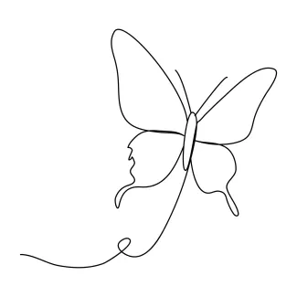 Butterfly Draw a Butterfly in One Line: A Fun, Simple Start to Nature Drawing