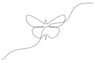 Butterfly Learn to Draw a Butterfly with One Line: Simple Nature Art for Everyone