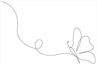 Butterfly Simple One Line Butterfly: Practice Art While Learning About Nature