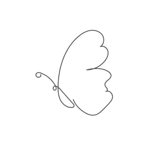 Butterfly Minimal Butterfly Drawing in One Line: Learn the Beauty of Simplicity in Art