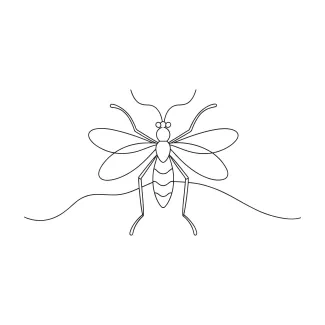Tsetse fly Tsetse Fly in One Line: Build Focus with a Simple Winged Insect Drawing