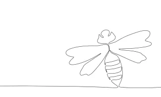 Wasp Wasp One-Line Drawing: Practice Long Forms and Body Detail the Easy Way