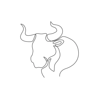 Elegance Buffalo One Line Buffalo Drawing: Explore Strength and Simplicity in Animal Art