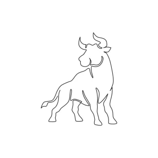 Elegance Buffalo One Line Buffalo Drawing: Explore Big Animal Forms with Simple Techniques