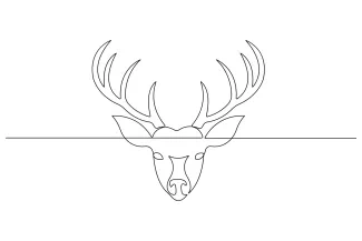 Wild Deer Wild Deer in Simple One-Line Style: Fun Animal Drawing for Beginners