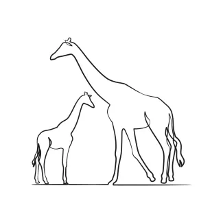 Giraffe Learn to Draw a Giraffe with One Line: Build Drawing Skills Through Simplicity