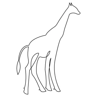 Giraffe Giraffe One-Line Drawing for Kids and Beginners: Easy Animal Art Activity