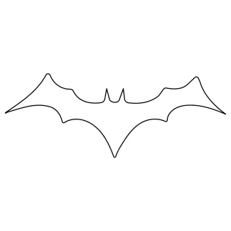 Flying Bat Draw a Flying Bat with One Line: Simple Wings for Easy Practice