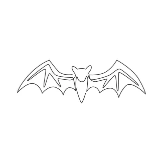 Wild Bat Drawing: Explore Nocturnal Creatures with One Simple Line