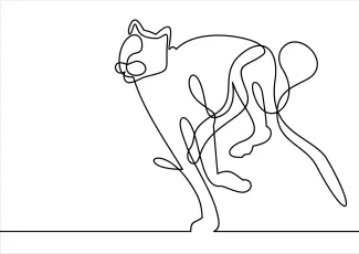 "Continuous One Line Leopard Running: A Simple Approach to Sketching Motion"