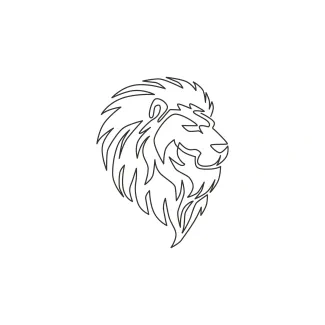 Draw a Lion with One Line: Strong Animal Shapes Made Easy