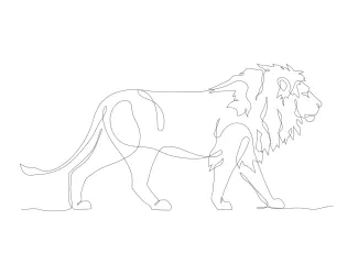 "Continuous Line Lion Sketch: An Accessible Way to Learn Animal Art"