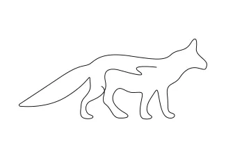 Fox Simple Fox One Line Drawing: Draw a Forest Animal with Ease
