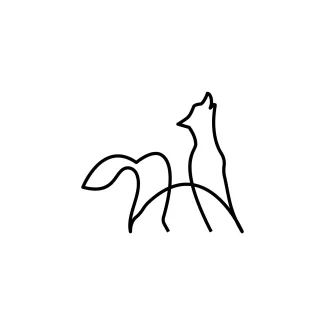 "Minimalist One Line Wolf Drawing: A Powerful Yet Simple Art Technique"
