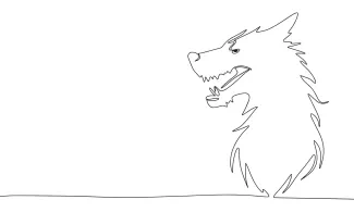 "One Line Wolf Drawing: Illustrating Strength and Mystery with Minimalist Art"