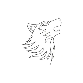 Wolf Learn to Draw a Wolf in One Line: Easy Animal Art for Beginners