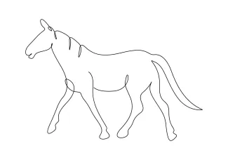 Horse One Line Horse Drawing for Beginners: Fun and Simple Animal Art