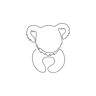 Koala "One Line Koala Art: A Minimalist Approach to Capturing Wildlife Charm"