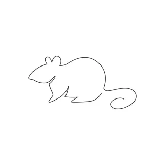 Mouse "One Line Mouse Art: A Simplified Approach to Capturing Small Wildlife Energy"