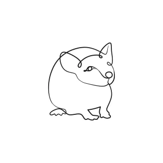 "Continuous Line Drawing: Depicting a Rat’s Agile Form with Minimal Effort"