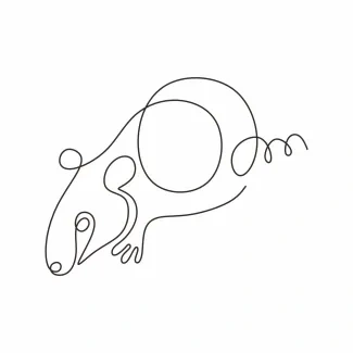 Rat "Minimalist Rat Drawing: A One Line Study of Quick and Recognizable Wildlife Creatures"