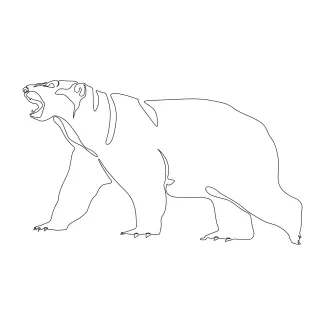 Polar Bear Easy Polar Bear Drawing: Simple Line Art for Wildlife Practice