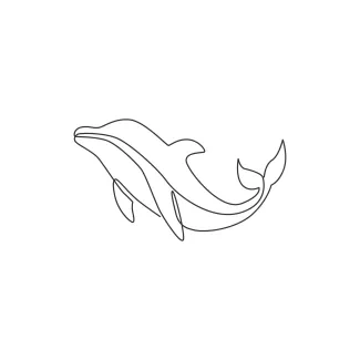 Dolphin One Line Art: Easy Way to Sketch a Smart Sea Creature